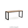 Oak bench 120cm brown