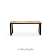 Oak bench 120cm brown
