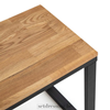 Oak bench 120cm brown