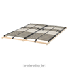 Metal bed 140cm x 200cm white