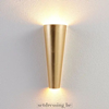 Messing wandlamp 30 cm goud