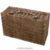 Rieten picknickmand 54cm bruin 