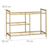 Shoe rack 70cm brown