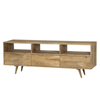 Wooden tv stand 165cm brown