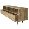 Wooden tv stand 165cm brown