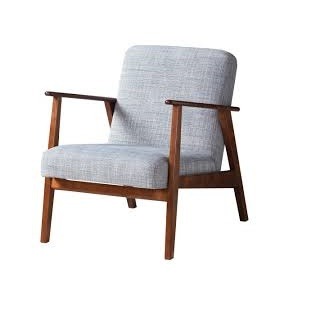Armchair 60cm gray, brown