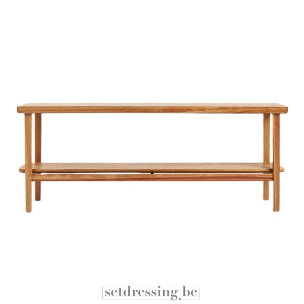 Acacia bench 110cm brown
