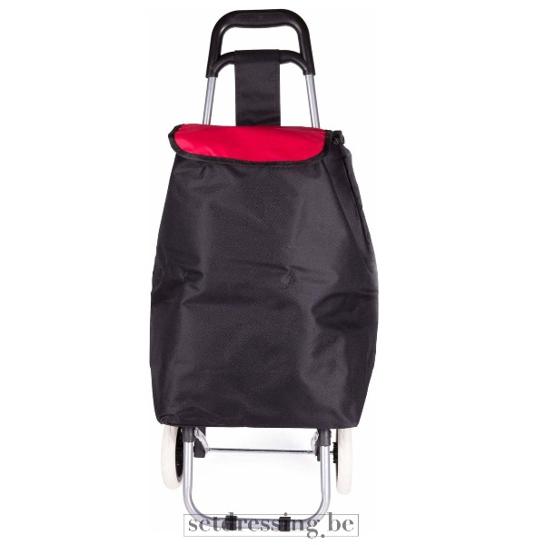 Boodschappen trolley 89cm rood/zwart