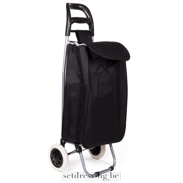 Boodschappen trolley 94cm zwart