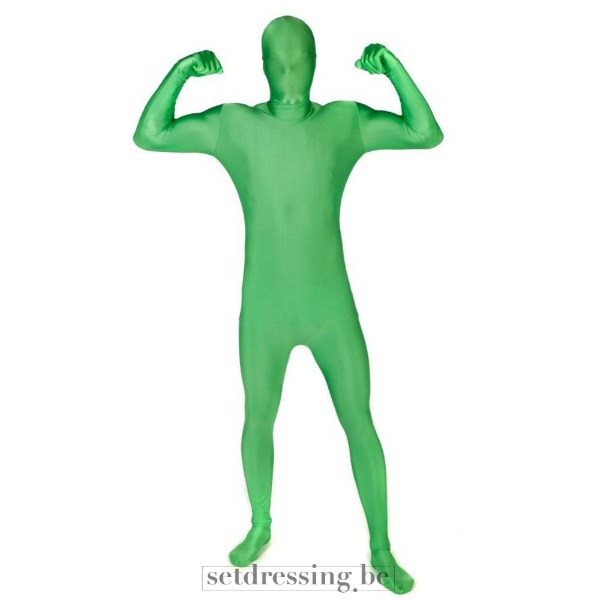 Chroma key morphsuit large groen