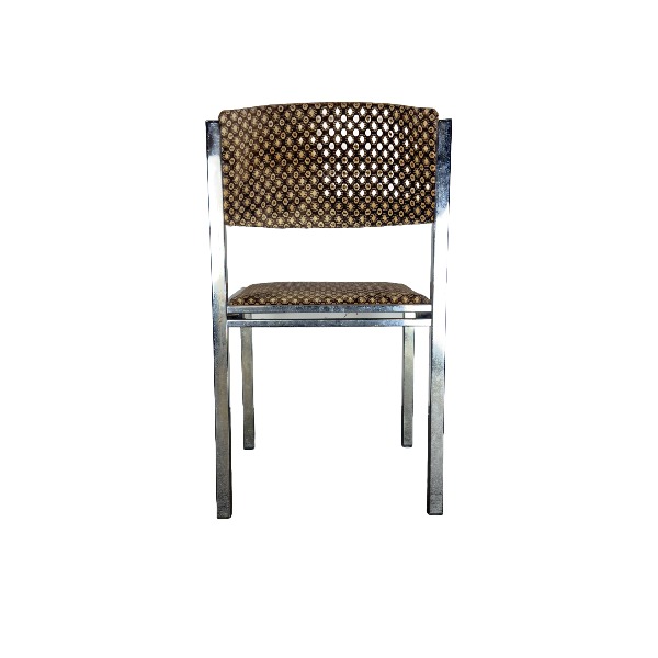 Chroom stoel 70's print