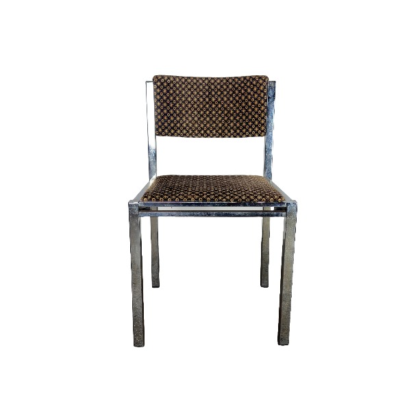 Chroom stoel 70's print