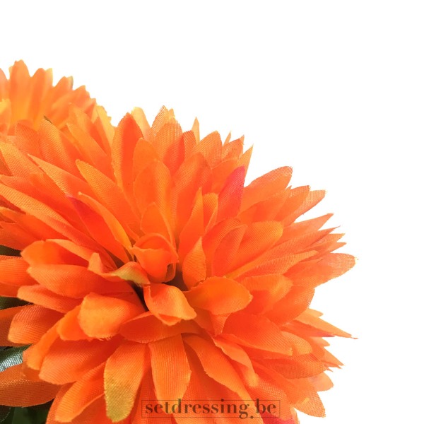 Chrysanthemum kunstplant 35cm oranje