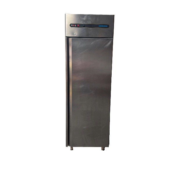 Look through industrial fridge