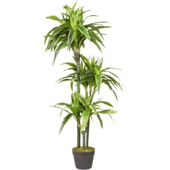 Dracaena lemon lime kunstplant 120cm groen, geel