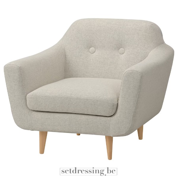 Armchair 90cm beige