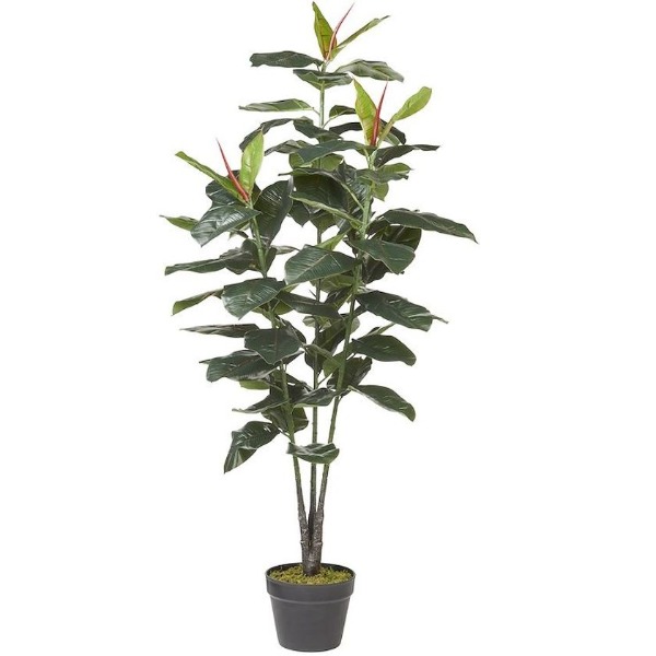 Ficus Elastica kunstplant 120cm groen