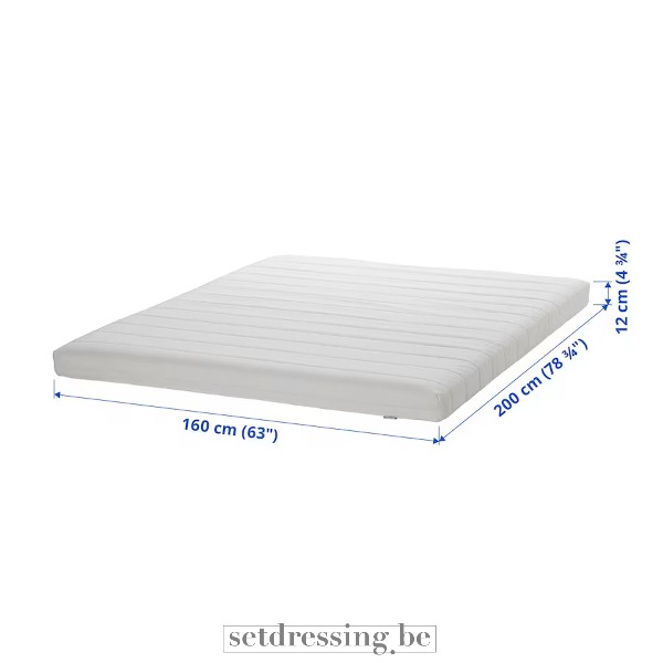 Foammatras 160cm x 200cm wit