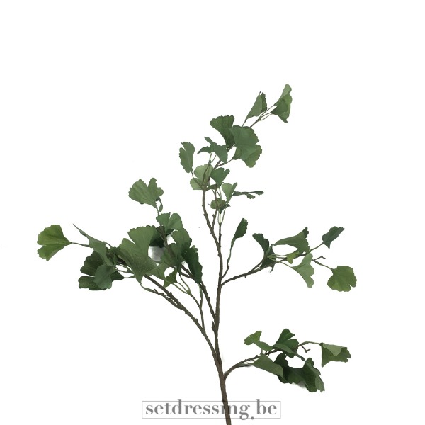 Ginkgo biloba kunstblad stengel 120cm groen