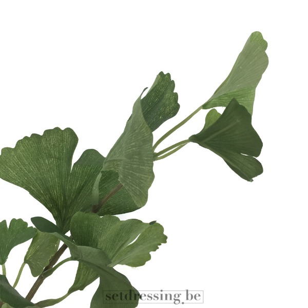 Ginkgo biloba kunstblad stengel 120cm groen
