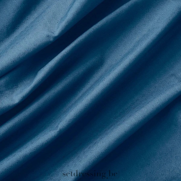 Gordijn 145x300cm blauw vaag patroon
