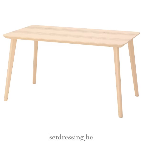 Grote houten tafel 140x78cm bruin