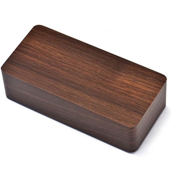 Digitale wekker klok 15cm bruin