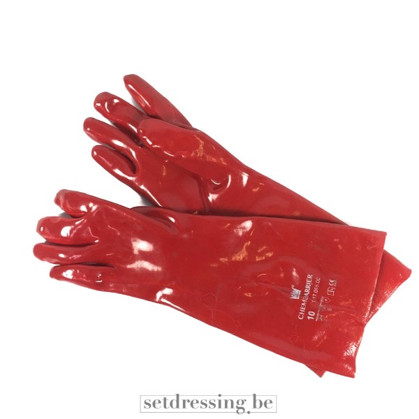Laboratorium handschoenen rood