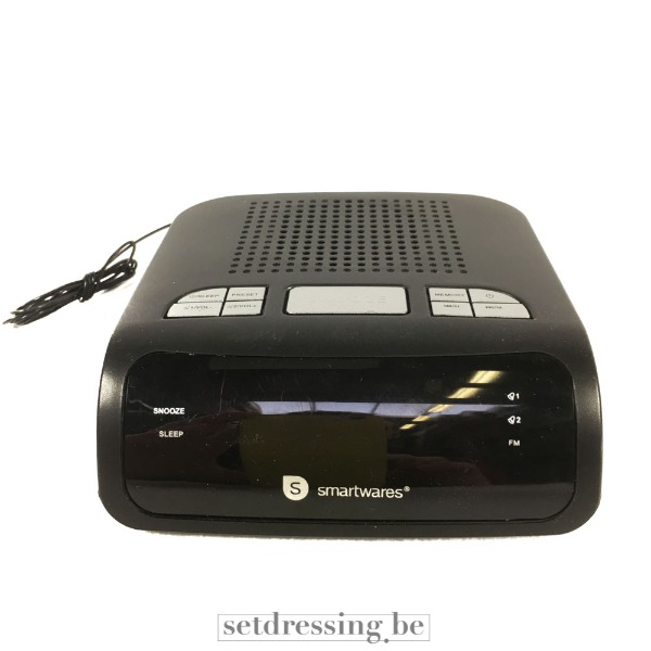 Moderne wekkerradio zwart