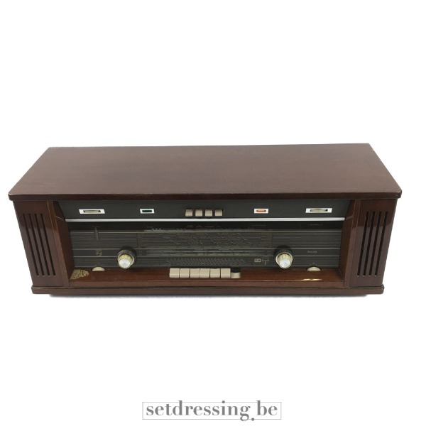 Retro radio 76cm bruin