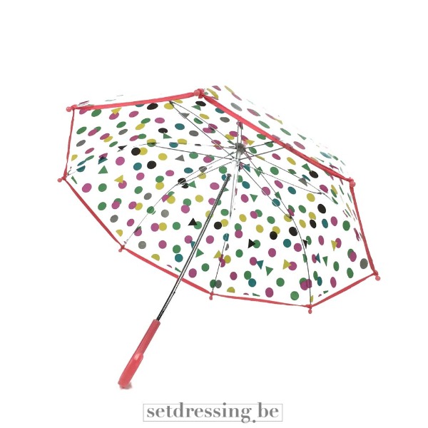 Paraplu kind 65cm transparant 