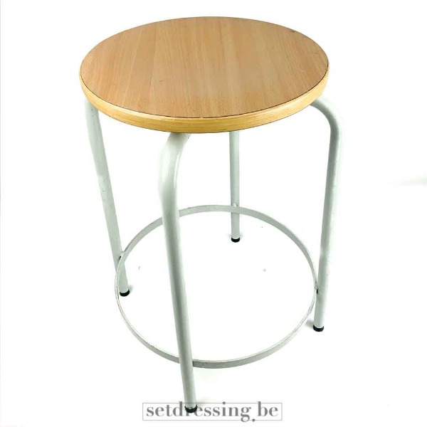 Industrial bar stool 61cm white