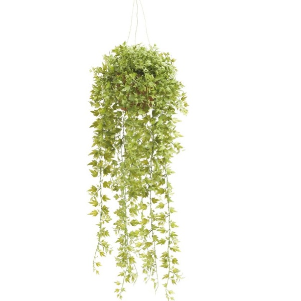 Ivy kunsthangplant 50cm groen, geel