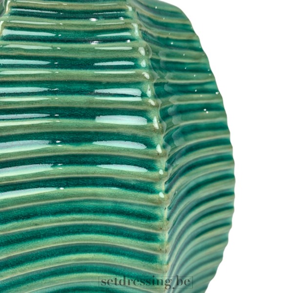 Keramieken tafellamp 25cm groen