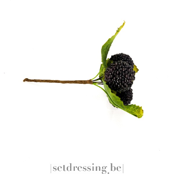 Kerstdecoratie braambessen rood/zwart