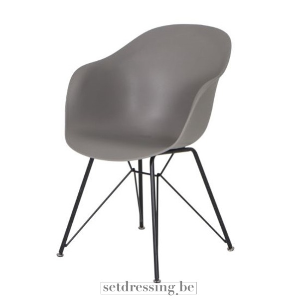 Plastic bucket seat 82cm gray