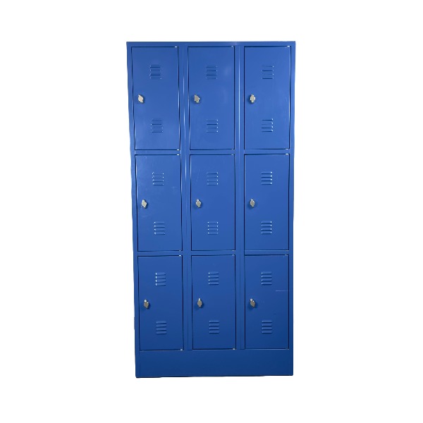 Locker blauw 9 deuren
