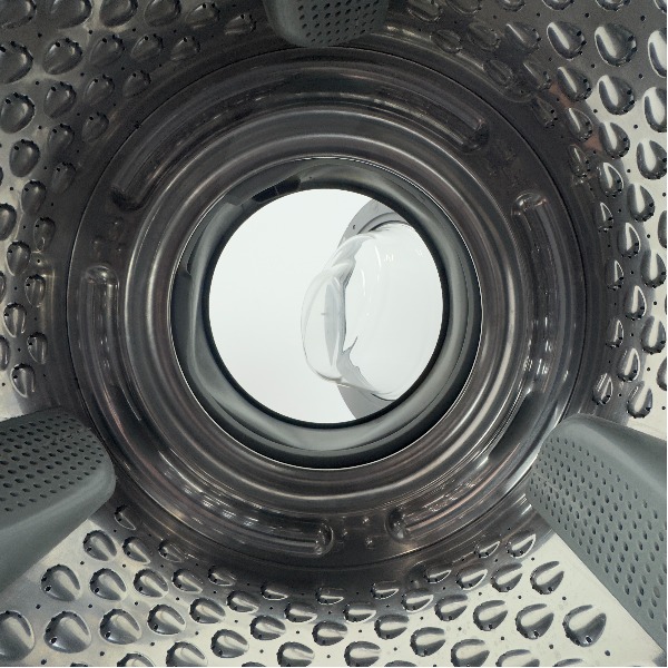 Doorkijk wasmachine wit