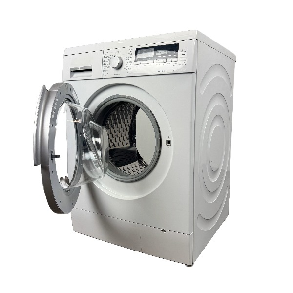 Doorkijk wasmachine wit