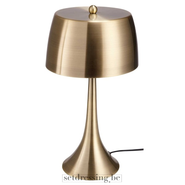 Messing tafellamp 42cm goud