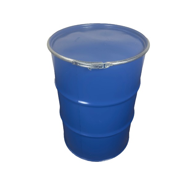 Metalen vat 200l blauw