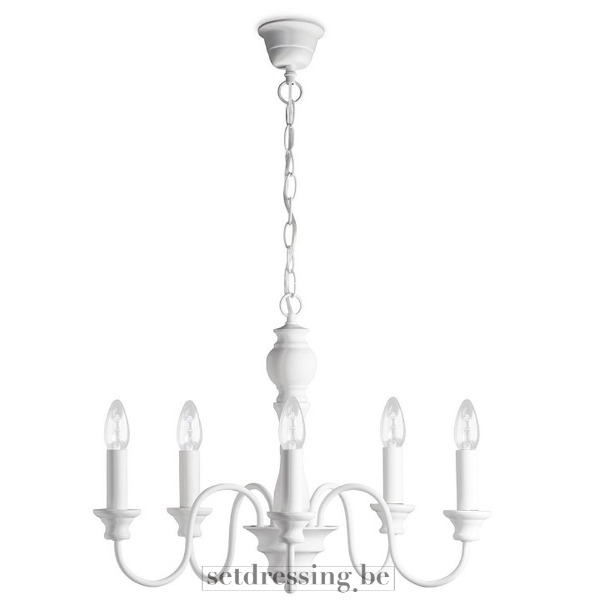 Metalen hanglamp 40cm wit