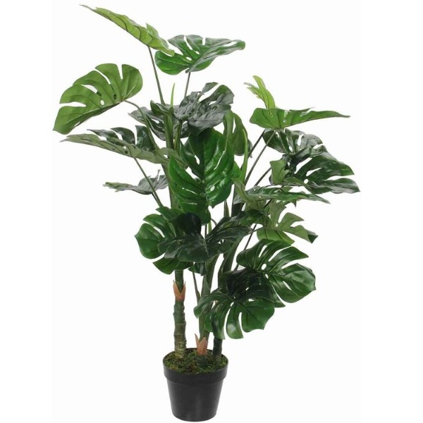 Monstera kunstplant 100cm groen