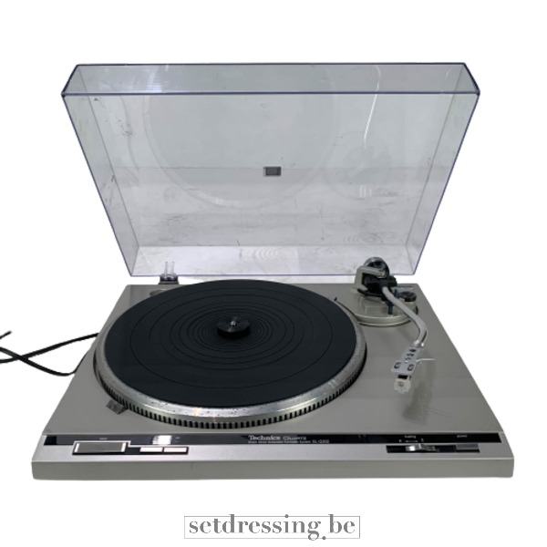 Oude technics platendraaier 43cm grijs