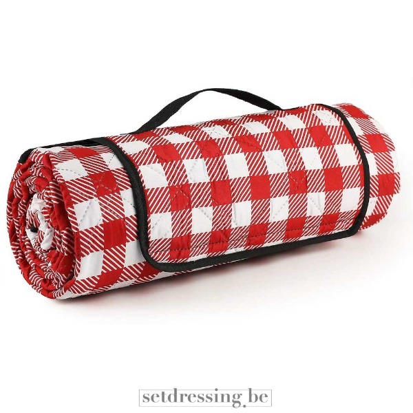 Picknick kleed 2m x 2m rood/wit 