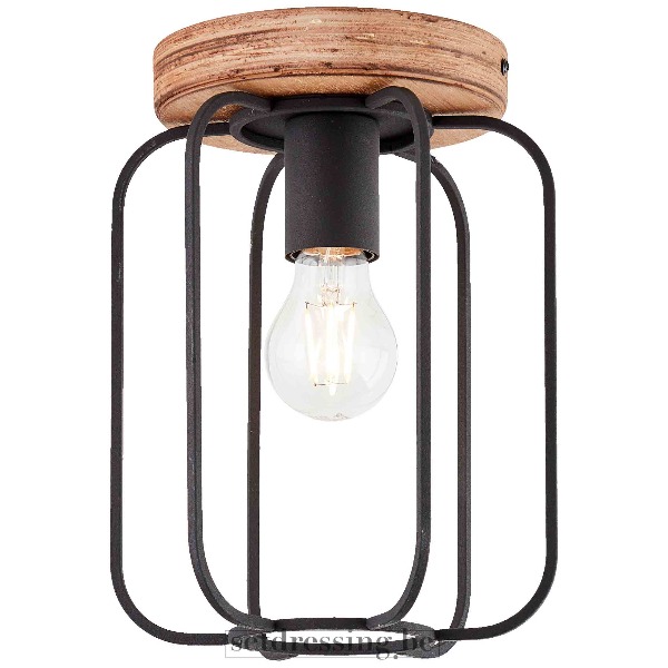 Plafondlamp 27cm zwart