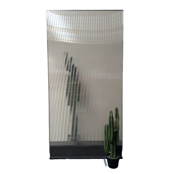 Polycarbonate sheet room divider