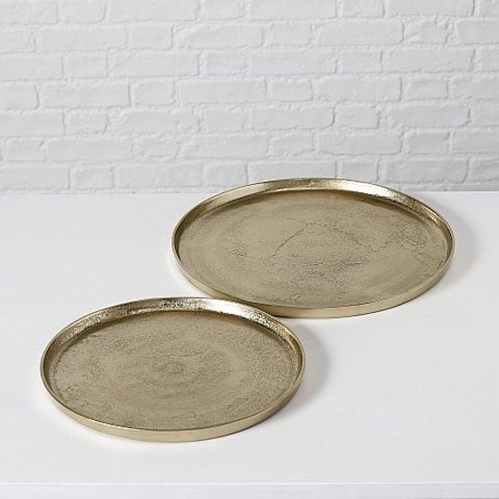 Set van 2 gouden schalen 35cm/42cm
