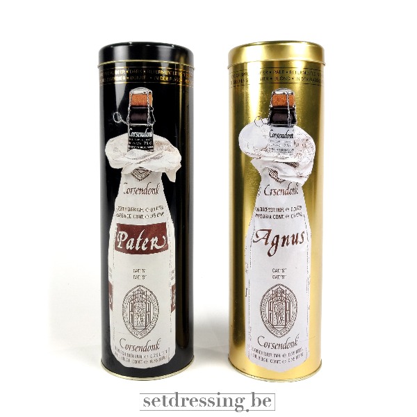 Set blikken bier dozen 33cm