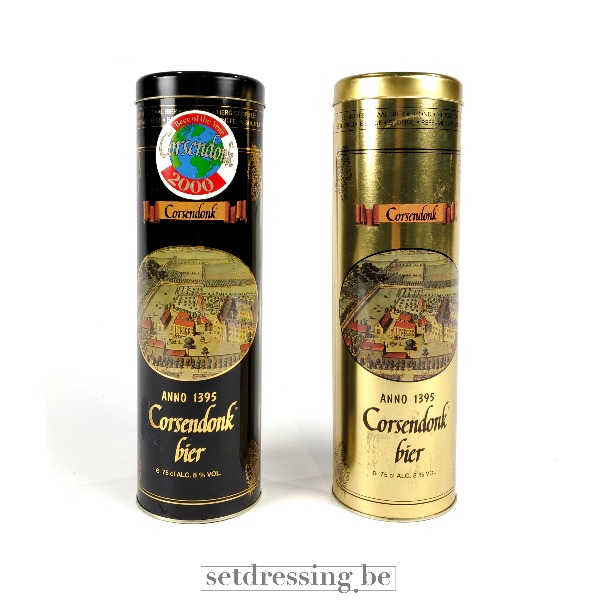 Set blikken bier dozen 33cm